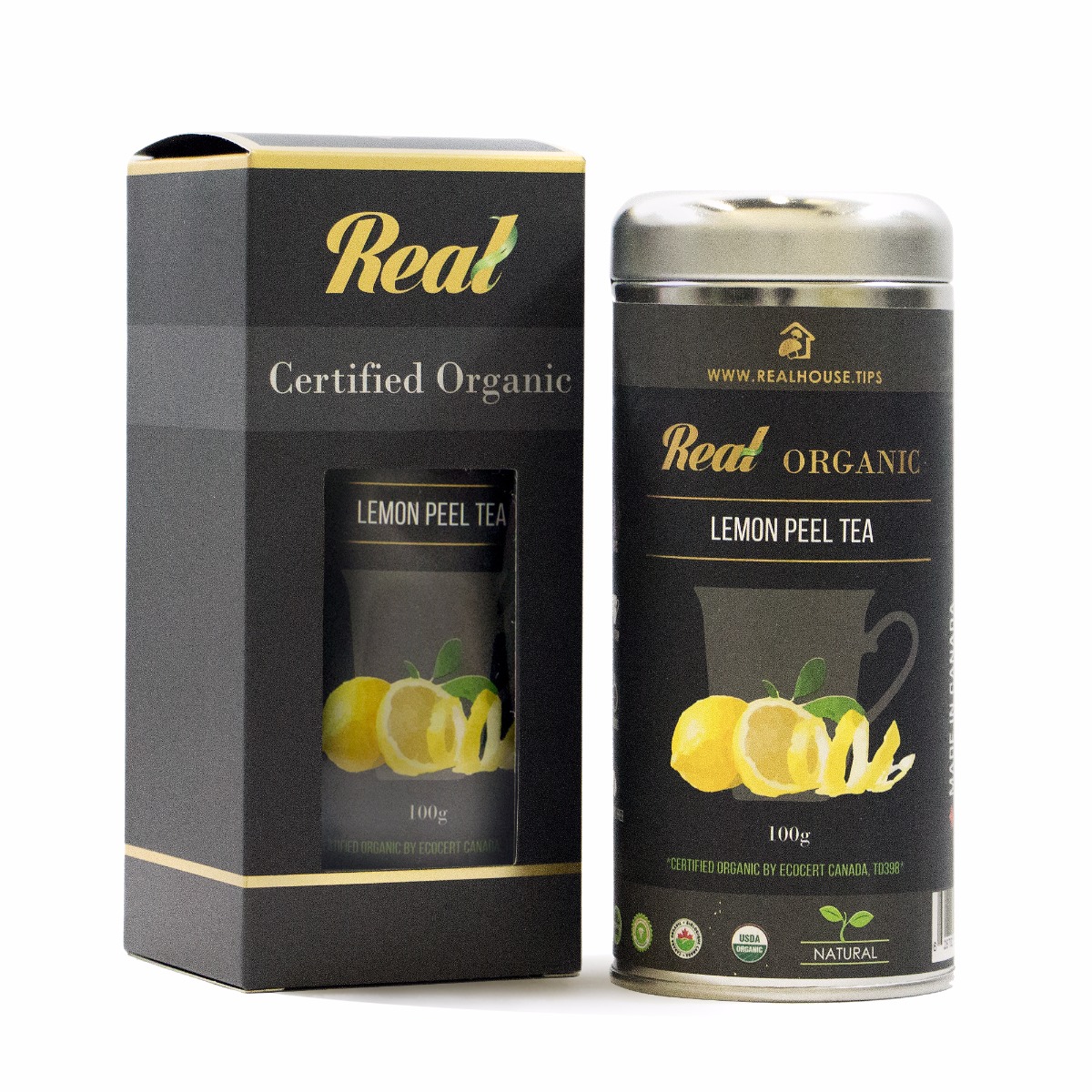 Real • Organic Lemon Peel Tea -607