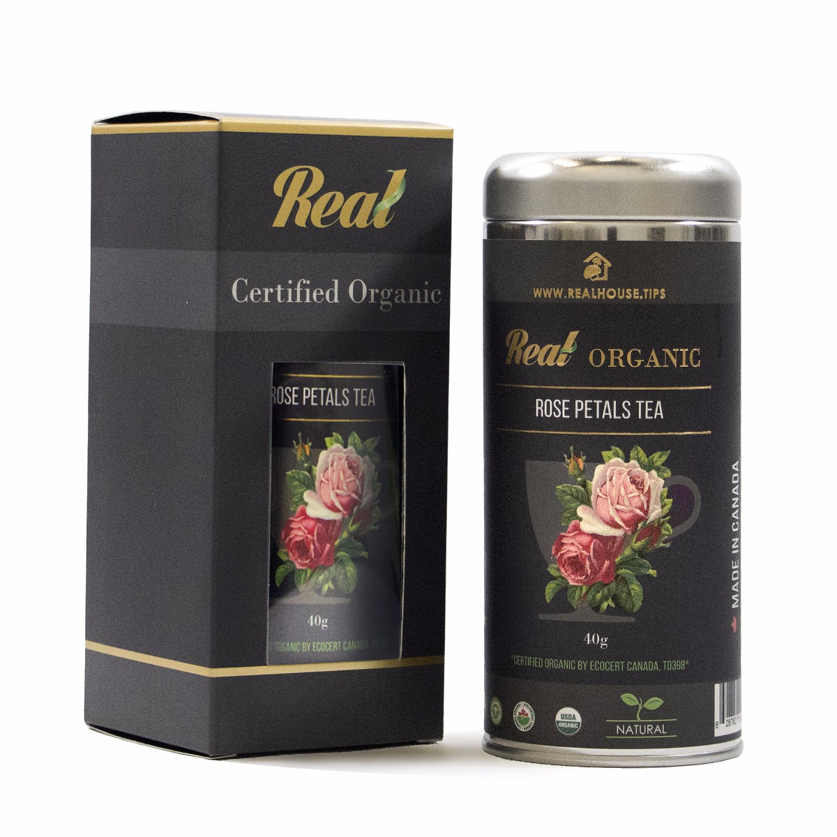 Real • Organic Red Rose Petals tea -577