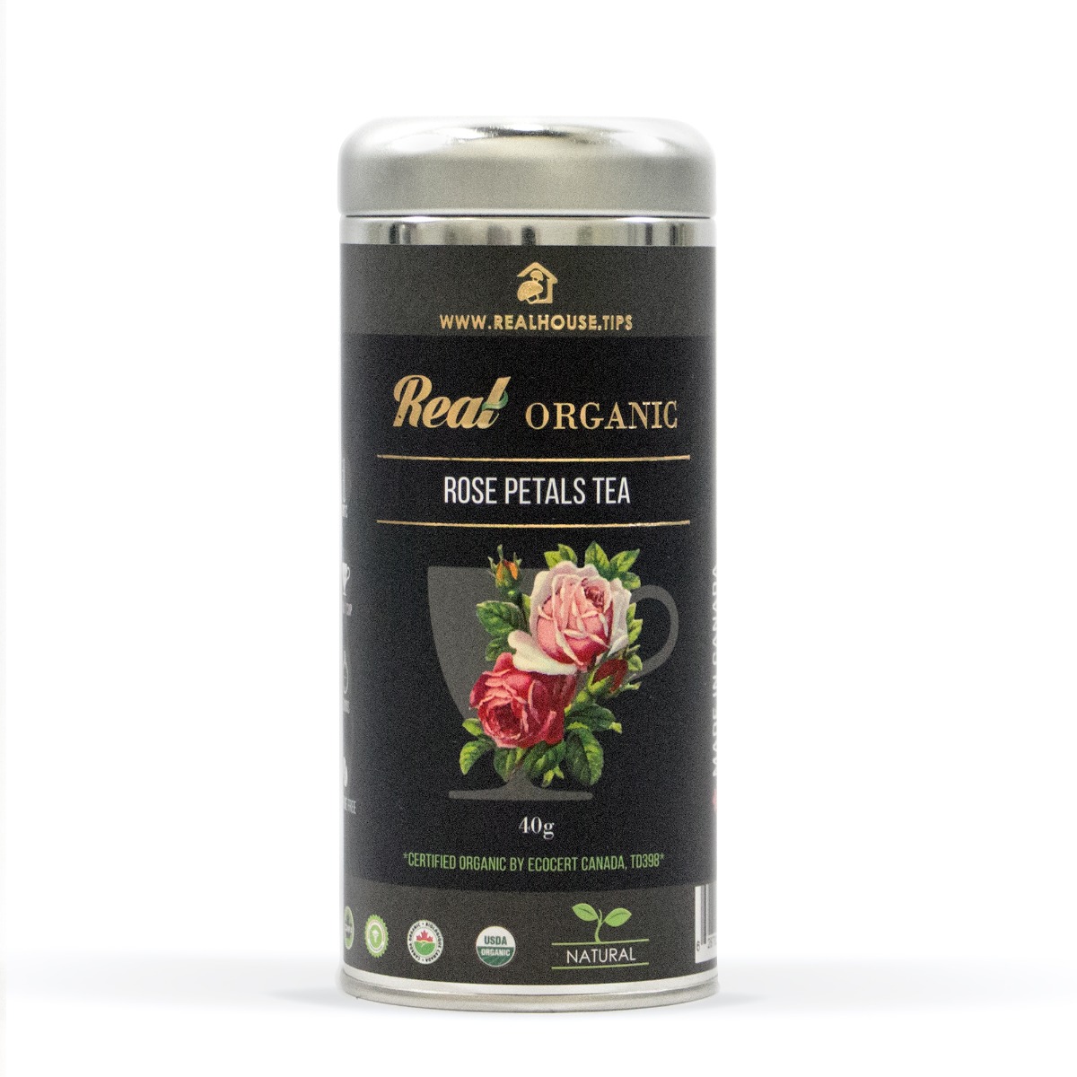 Real • Organic Red Rose Petals tea -0